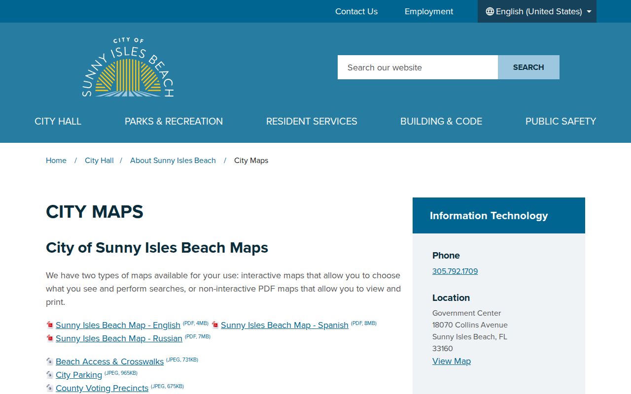 Sunny Isles Beach neighbors city maps