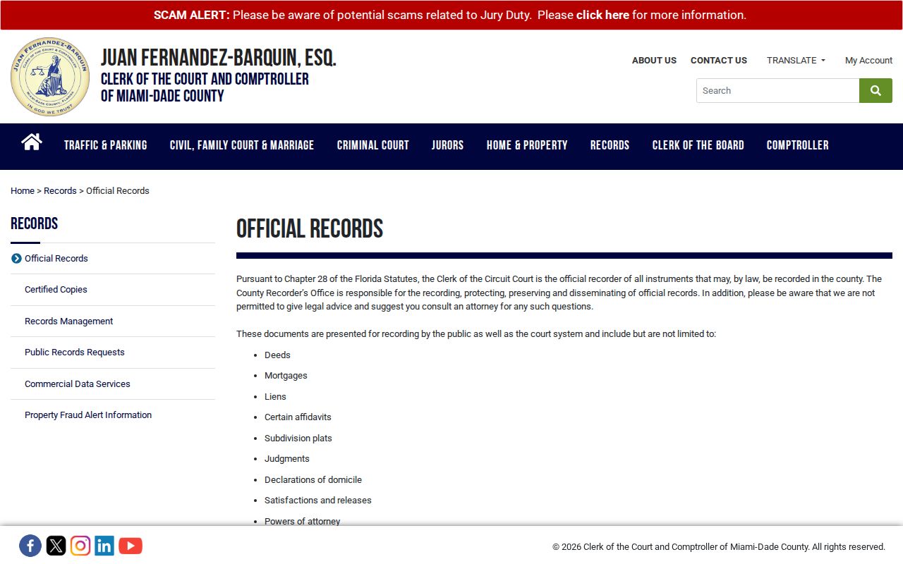 Sunny Isles Beach residents directory official records search